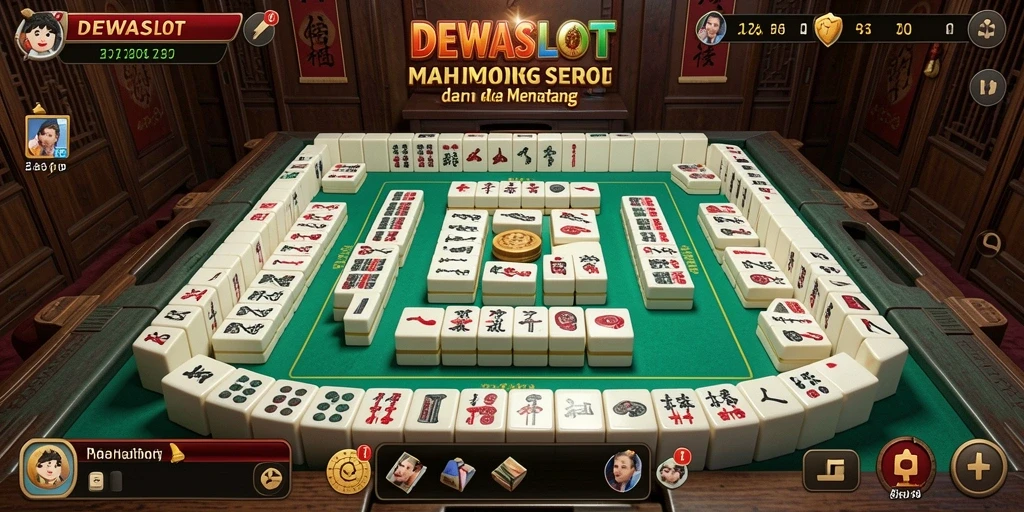 Screenshot DEWASLOT, menampilkan gameplay Mahjong yang menarik.
