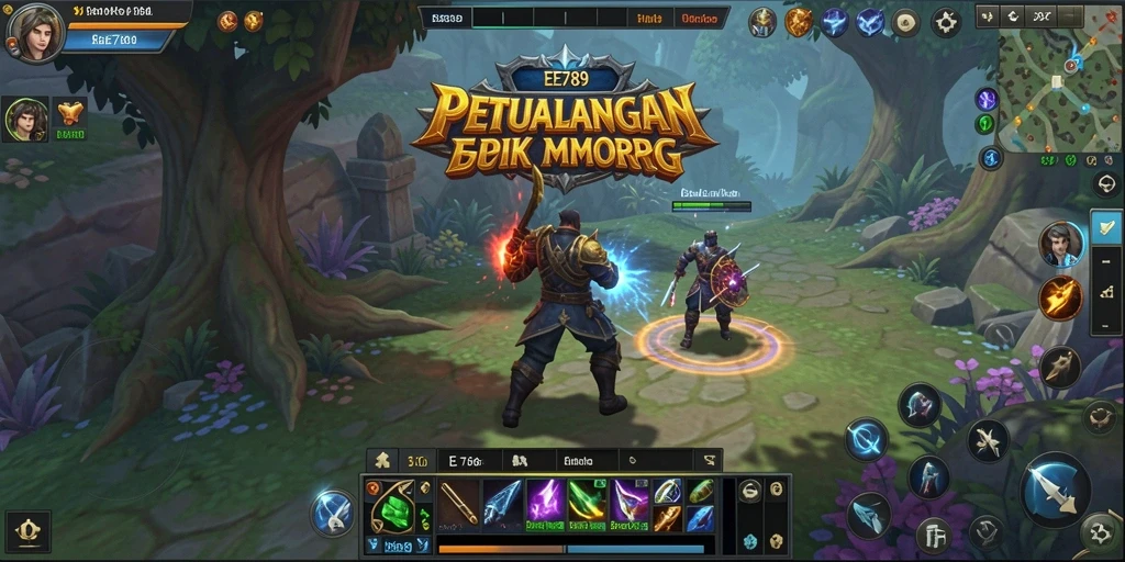 Tampilan gameplay menarik dalam dunia MMORPG EE789.