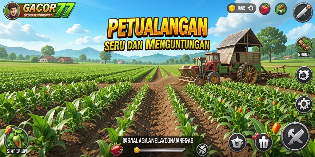 GACOR77 menampilkan gameplay pertanian yang seru dan berwarna-warni.