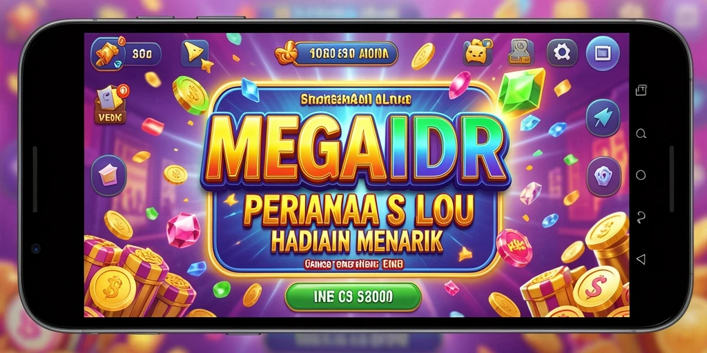 Tampilan gameplay MEGAIDR dengan grafis menarik dan fitur slot seru.