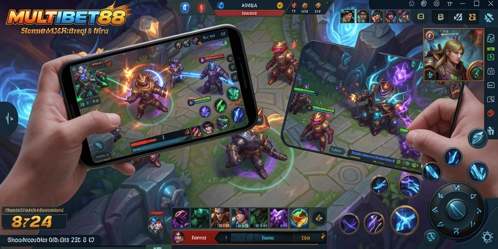 Tampilan utama gameplay MOBA di MULTIBET88 dengan aksi seru.