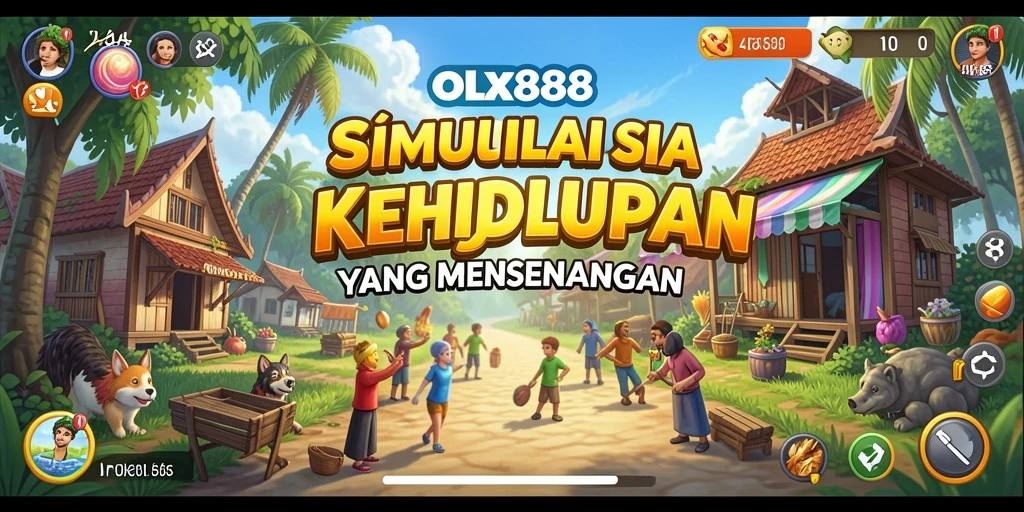 Screenshot gameplay dari OLX888 dengan karakter dan lingkungan yang realistis.
