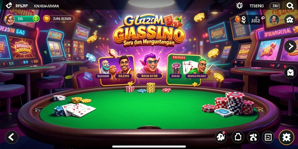 Screenshot gameplay RP62RP menampilkan keseruan permainan Kasino.